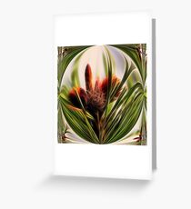 Pinecone Globe Greeting Card