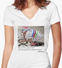 bikes are'nt fast Women's Fitted V-Neck T-Shirt
