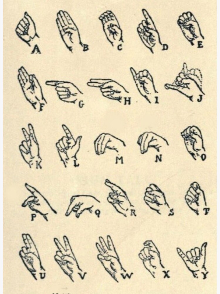 Asl Finger Chart