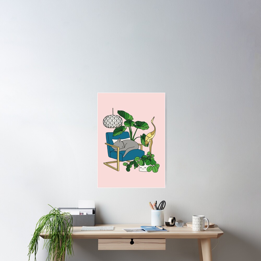 Cat nap by Elebea Poster