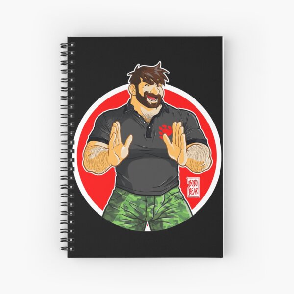 ADAM - BIG BOY (BLACK POLO) Spiral Notebook