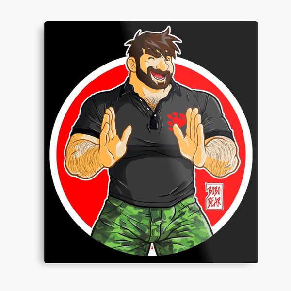 ADAM - BIG BOY (BLACK POLO) Metal Print