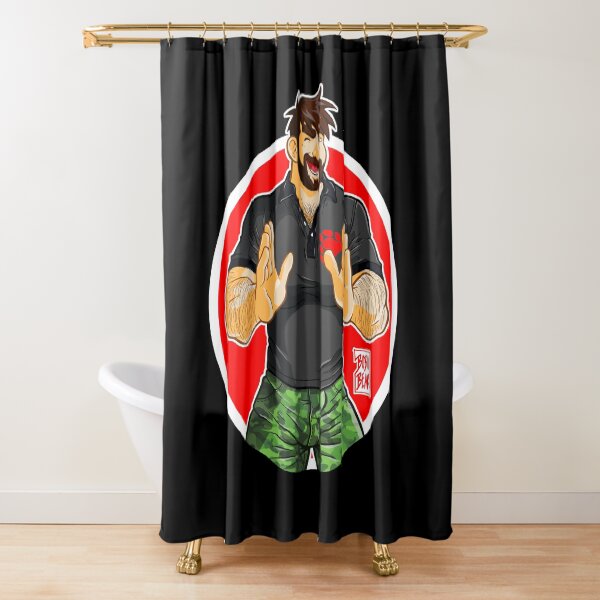 ADAM - BIG BOY (BLACK POLO) Shower Curtain