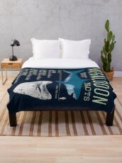 Megalodon Facts Throw Blanket