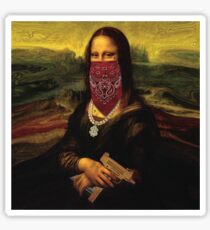 Thug Life Mona Lisa Sticker
