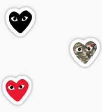 CDG heart mini pack Sticker