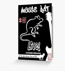 Mouse Rat Concert Poster Greeting Card