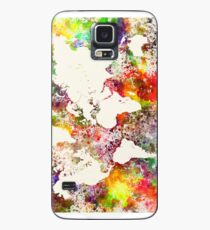World map in watercolor Case/Skin for Samsung Galaxy