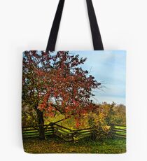 APPLE TREE & SPLIT RAIL FENCE Tote Bag