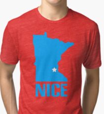 Minnesota nice geek funny nerd Tri-blend T-Shirt