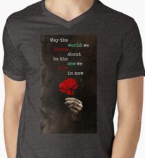 Hadestown Flower Design V-Neck T-Shirt