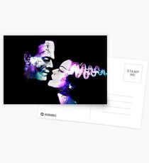 Dark Love Purple/Teal Postcards