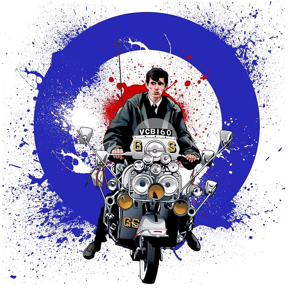 "Quadrophenia Scooter Mods" by Ross Bourton Redbubble