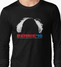 Bernie Sanders for President - Hair - White Text Long Sleeve T-Shirt