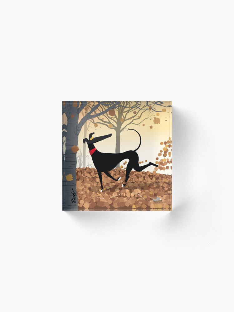Alternate view of Autumn Hound Acrylic Block