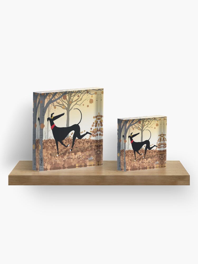 Alternate view of Autumn Hound Acrylic Block