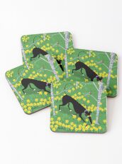 Daffodil Hound Coasters