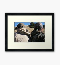 keeping watch Framed Print