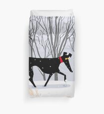 Winter Hound Duvet Cover