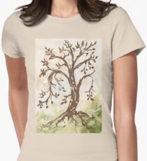 The Tree of Contemplation Women's Fitted T-Shirt