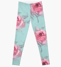 Roses in blushing pink Leggings