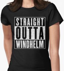 Adventurer with Attitude: Windhelm Women's Fitted T-Shirt