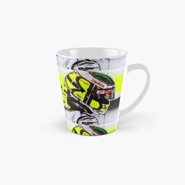 Jenson Button - Brawn GP F1 graffiti painting by DRAutoArt Tall Mug