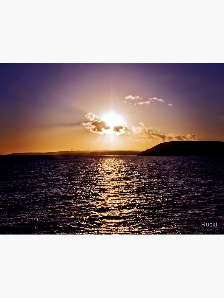 Sunset Across The Bay by Ruski