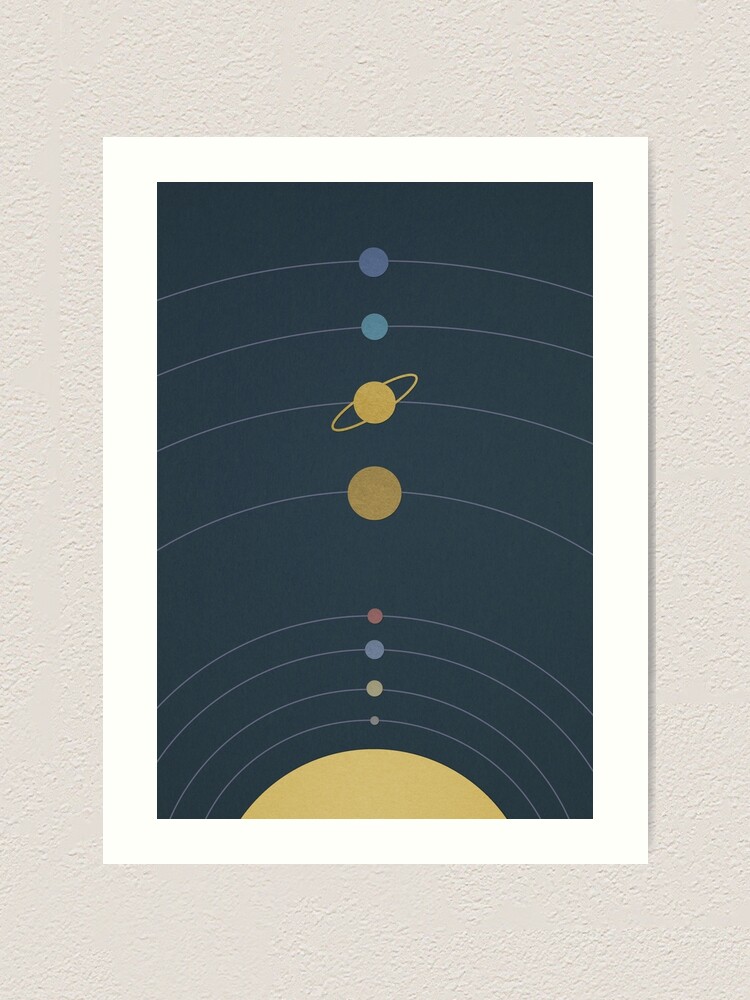 Alternate view of Solar System Art Print