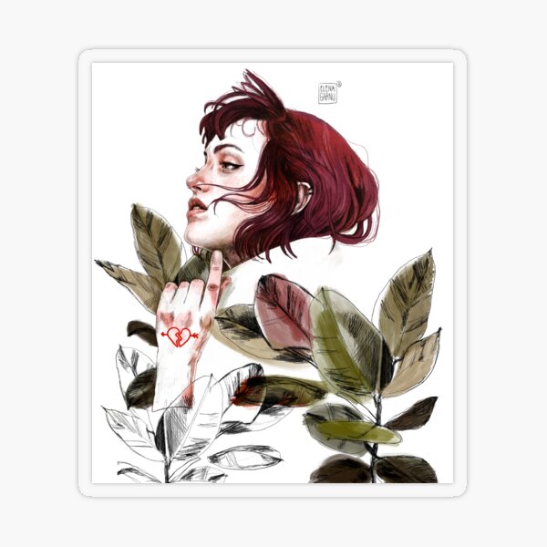 Broken heart Transparent Sticker