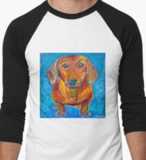 Camiseta ¾ bicolor para hombre Foxy Doxie