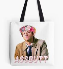 Castiel Assbutt Flower Crown Tote Bag