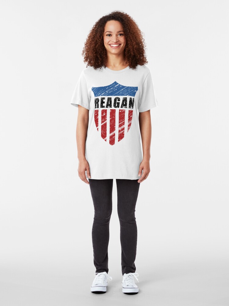Alternate view of Reagan Patriot Shield Slim Fit T-Shirt