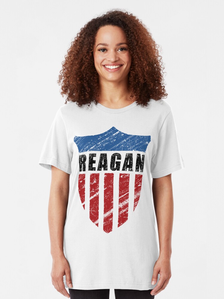 Alternate view of Reagan Patriot Shield Slim Fit T-Shirt