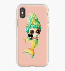 The Day of The Dead Cute Mermaid Girl. iPhone Case