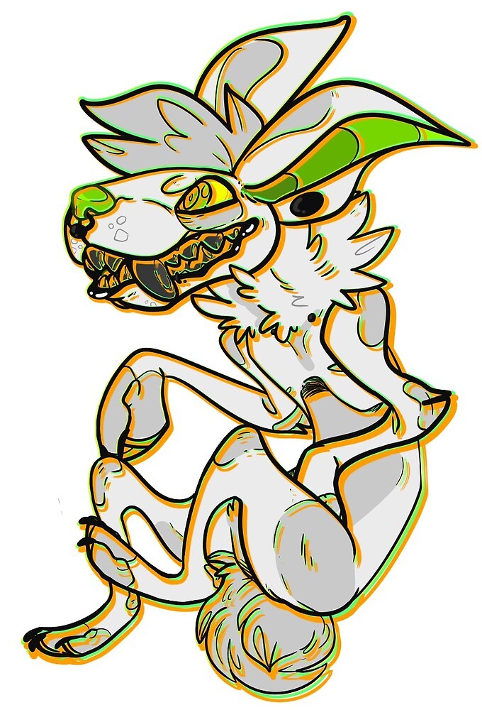 "Floating Dog" by teratophile Redbubble