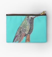 Black throated mango hummingbird Zipper Pouch