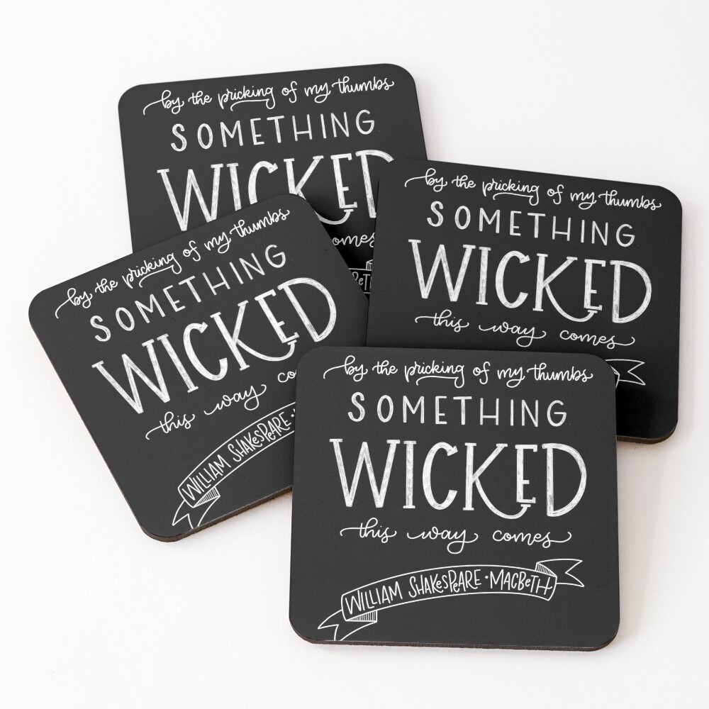 Something Wicked This Way Comes Coasters (Set of 4)