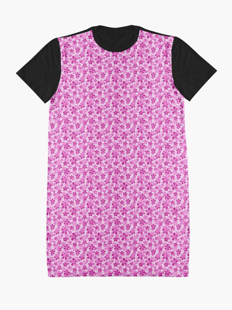 Alternate view of Sakura Chevron in Pink Graphic T-Shirt Dress