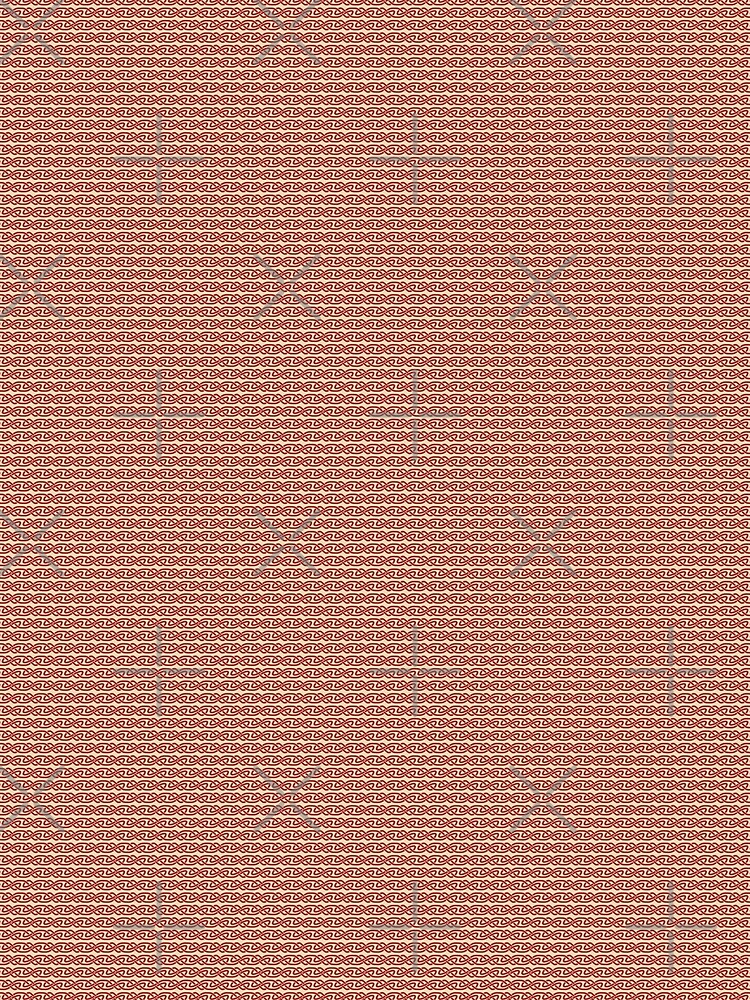 Simple Knotwork in Red on Cream by Sarinilli