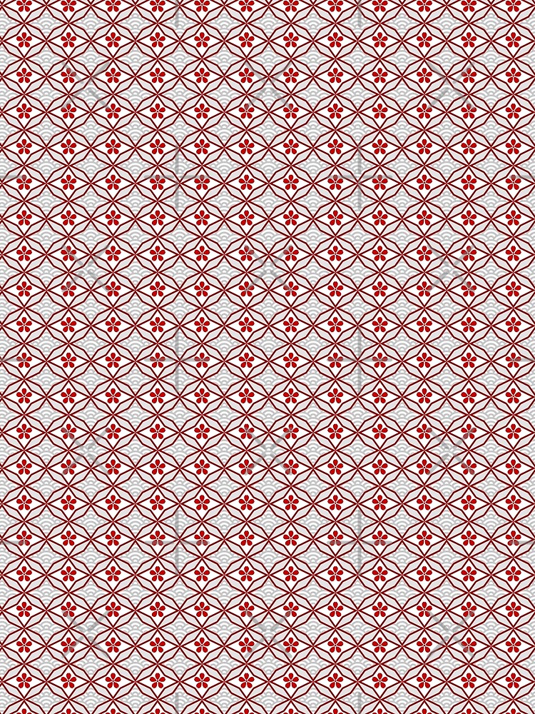 Asian Traditional Inspired in White and Red by Sarinilli