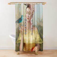 Nine of Pentacles Shower Curtain