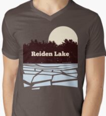 Reiden Lake (fringe) Men's V-Neck T-Shirt