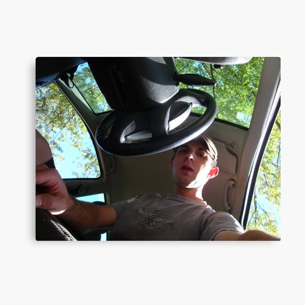 The Man in the Car with the Multi-Colored Lenses on His Hiking Boots Canvas Print