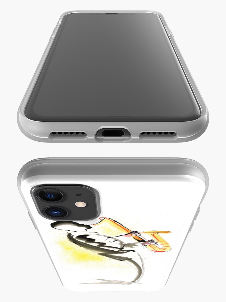 Alternate view of Jazz Saxophone Musician iPhone Case & Cover