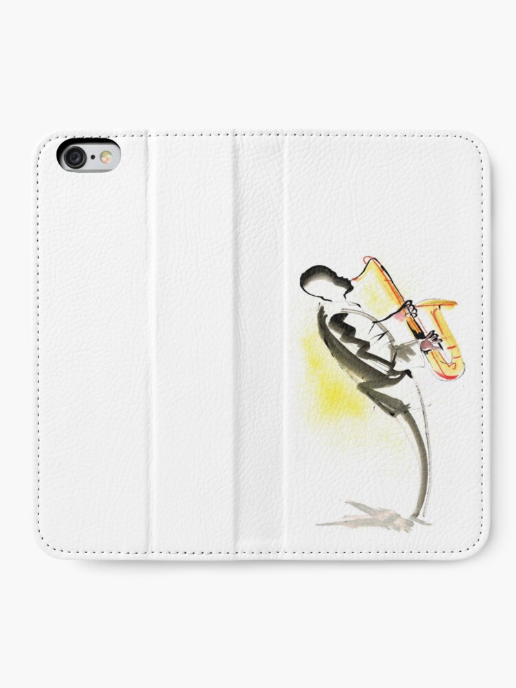 Alternate view of Jazz Saxophone Musician iPhone Wallet
