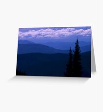 Mountains At Dusk Greeting Card