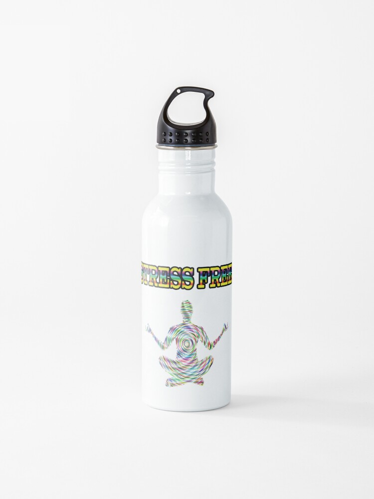 Stress Free Life Water Bottle By Atorishalon Redbubble