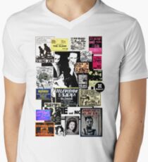 Camiseta para hombre de cuello en v Los punks están muertos, no su música