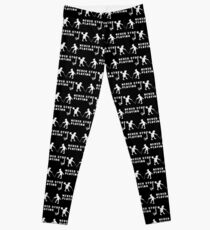 Nerver Stop Playing Basketball Funny saying Leggings